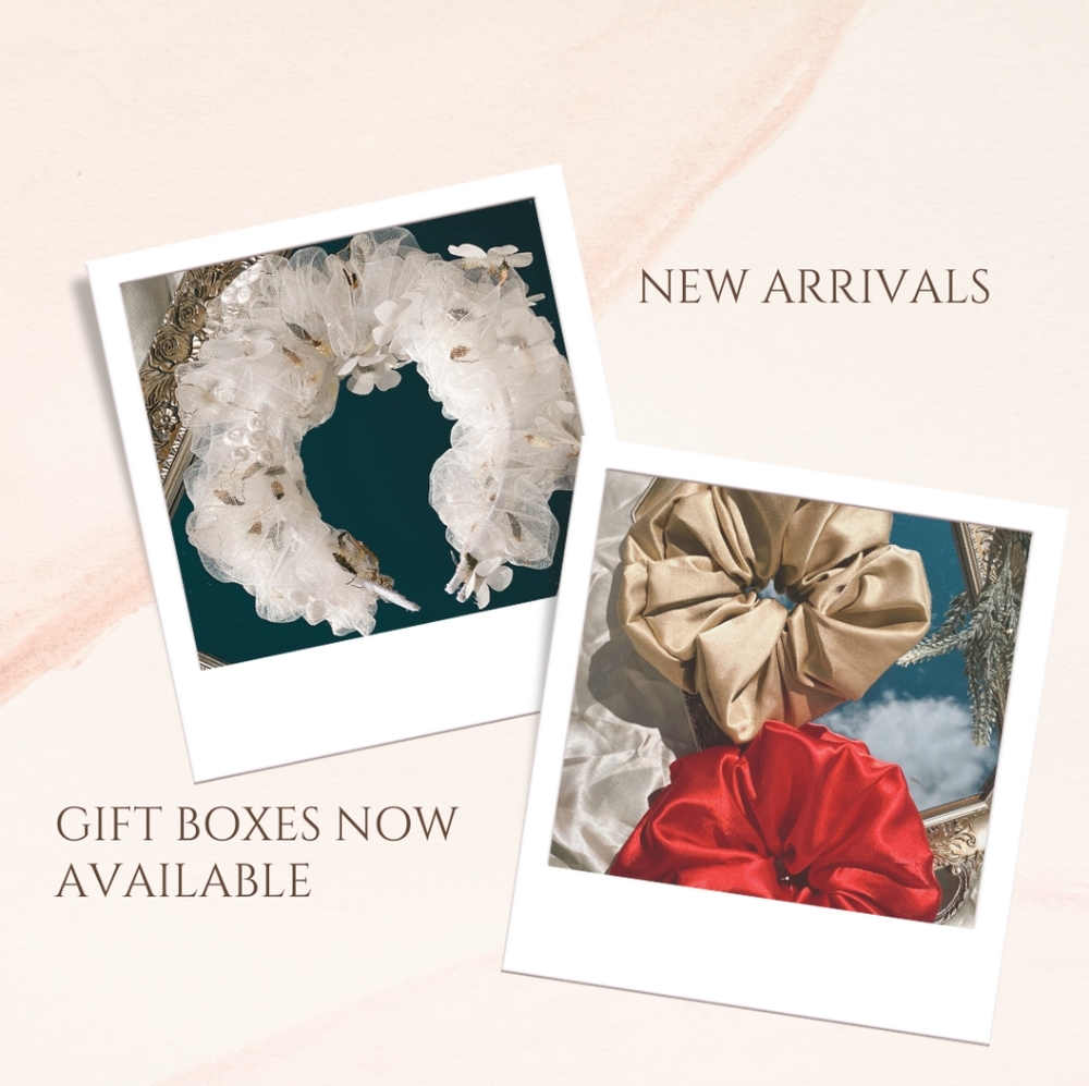 Giant scrunchies!!!  2/25 more discounts if you bundle!